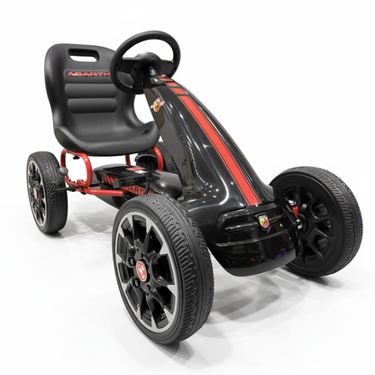 Abarth Skelter | Go-kart met Rubberen Banden - Zwart