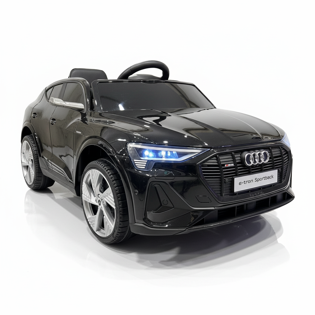 Audi E-Tron Sportback Zwart met MP4-scherm