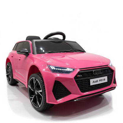 Audi RS6 | Elektrische Kinderauto - Roze