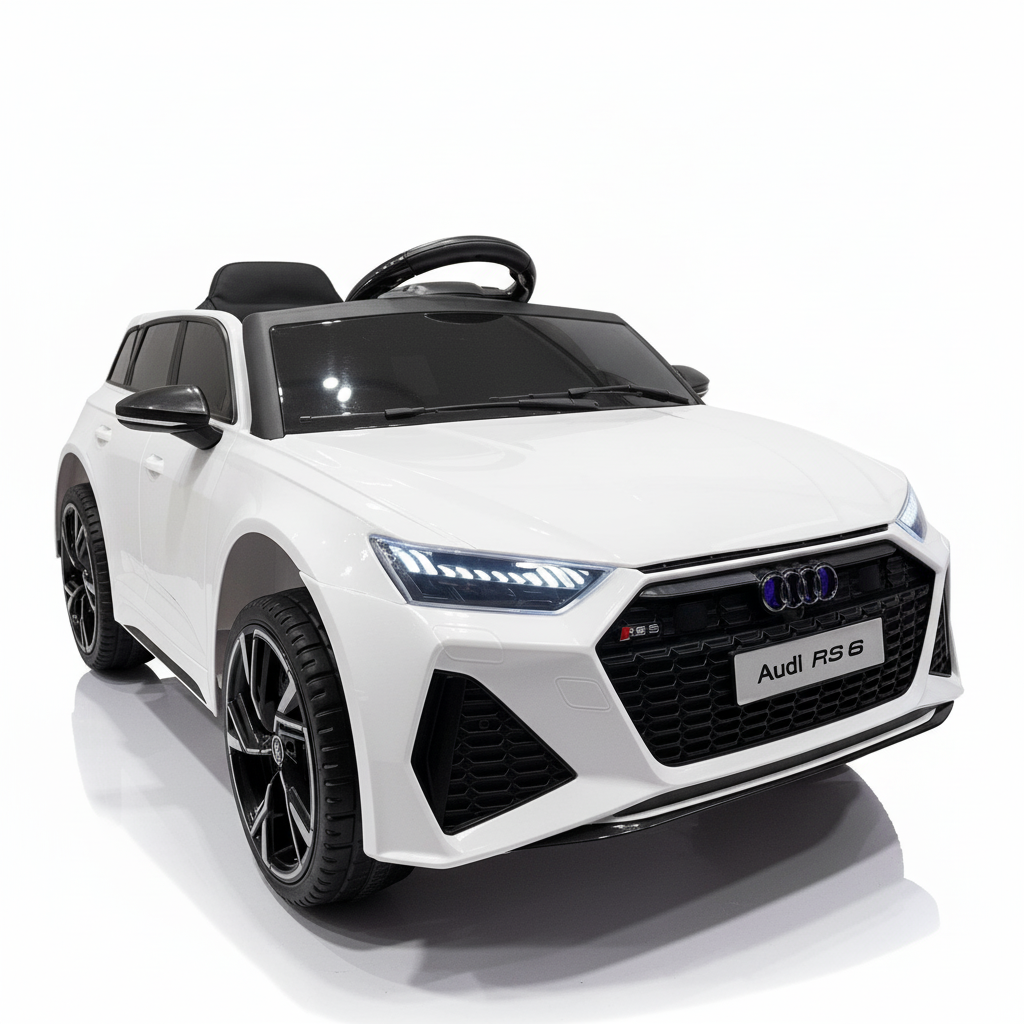 Audi RS6 | Elektrische Kinderauto - Wit