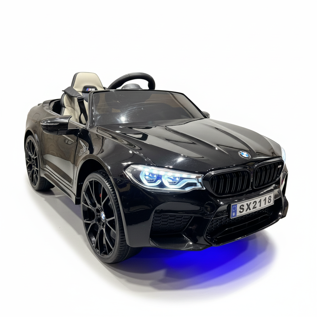 BMW M5 24V | Elektrische Kinderauto - Zwart