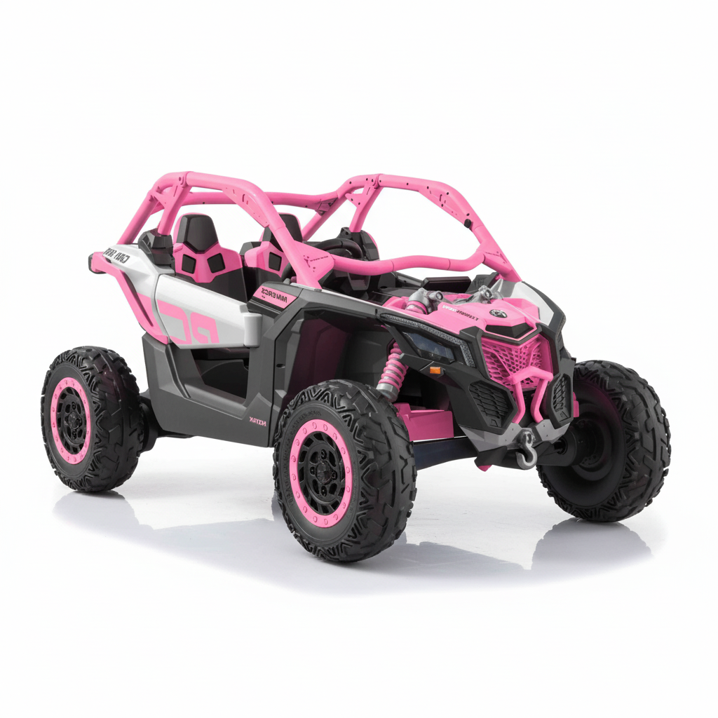 Can-Am Maverick | UTV Elektrische buggy 24V - 4x4 -Roze