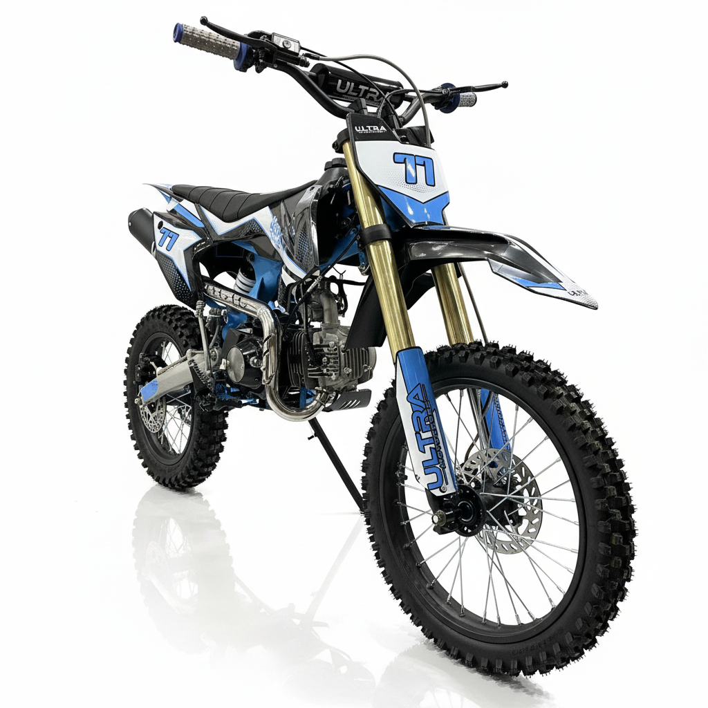 CarKiddo | Crosser 125cc PromaX  4-takt - Blauw