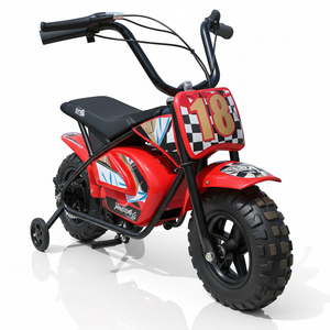 CarKiddo | Elektrische Crossbike Monkey - Roze | Max. 16 km/p uur