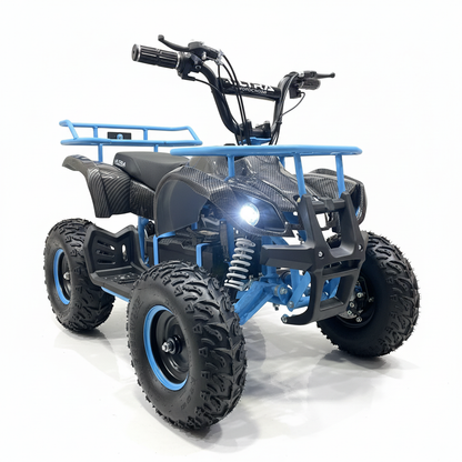 CarKiddo | Elektrische Kinderquad 1000W Infinity - Carbon | Max. 30 km/p uur