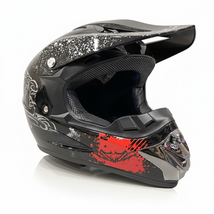 CarKiddo | Kinder Crosshelm - Zwart