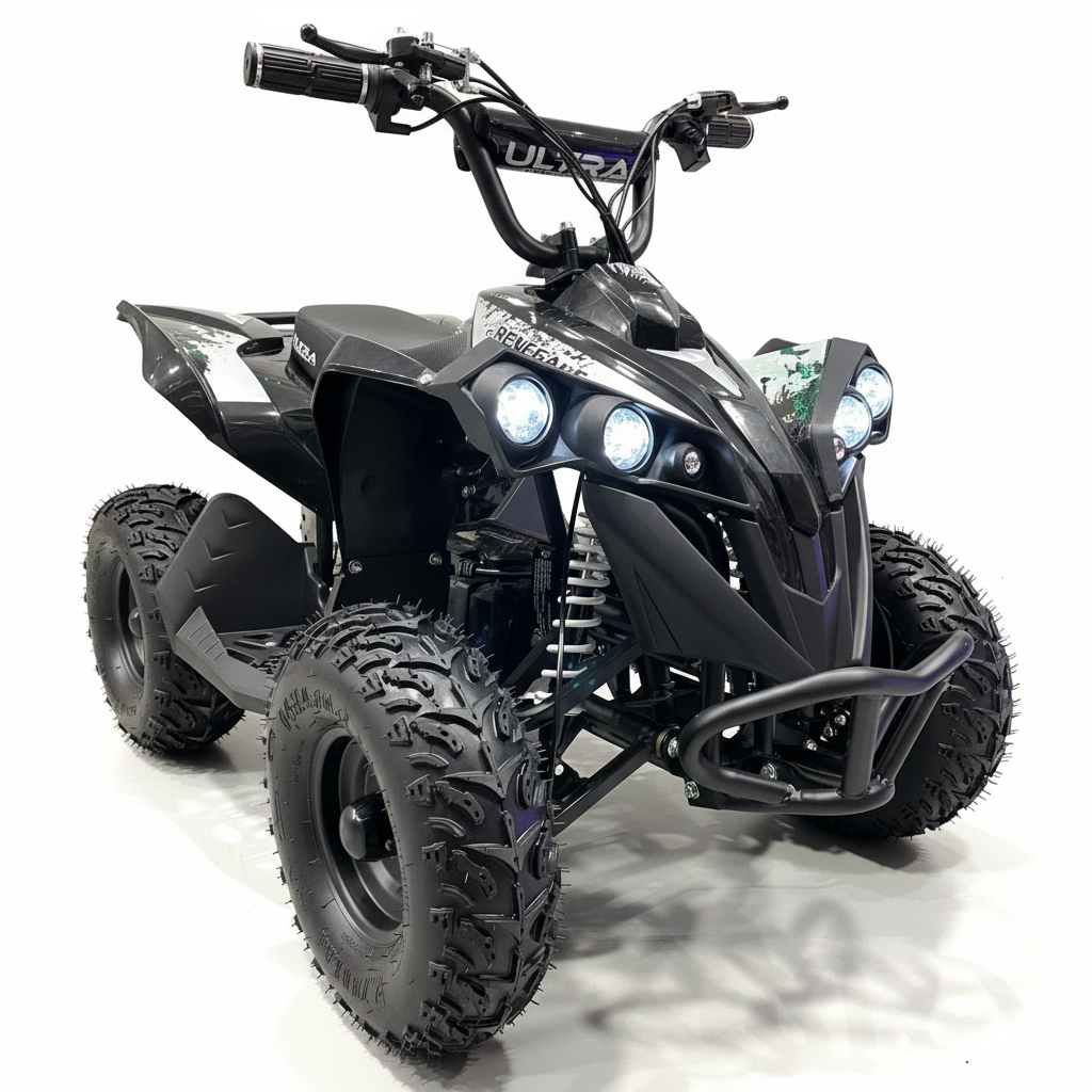 CarKiddo | Elektrische Kinderquad 1000W Zwart