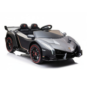 Lamborghini Veneno | 2-Persoons Kinderauto 4x4 - Grijs