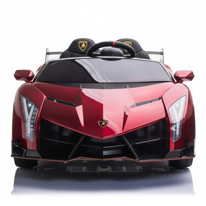 Lamborghini Veneno | 2-Persoons Kinderauto 4x4 - Rood