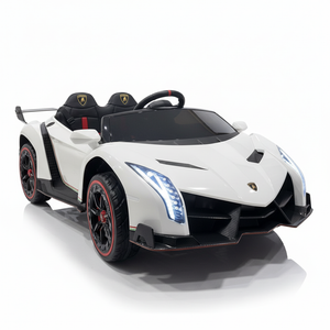 Lamborghini Veneno | 2-Persoons Kinderauto 4x4 - Wit