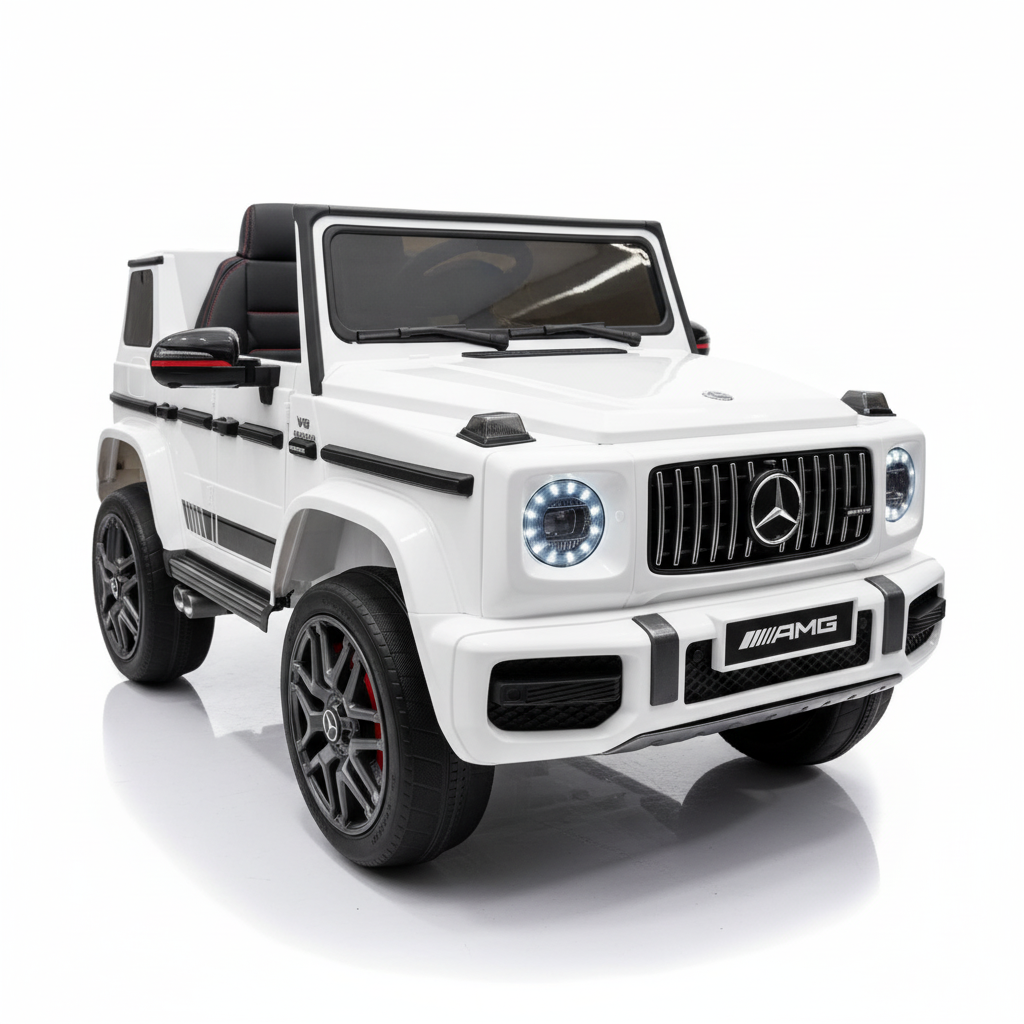 Mercedes G63 AMG 24V - XL | Elektrische Kinderauto - Wit