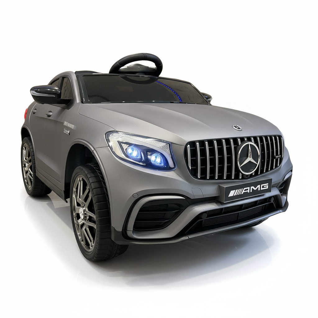 Mercedes GLC63s AMG | Elektrische Kinderauto - Matte Grijs