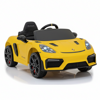 Porsche 718 RS Spyder | Elektrische Kinderauto - Geel