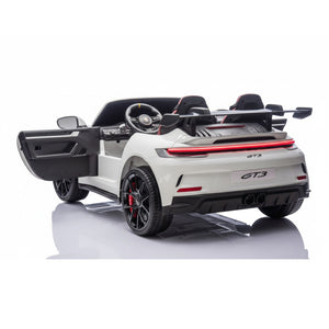 Porsche 911 GT3 RS | 2-Persoons Elektrische Kinderauto 24V - Wit