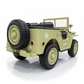 Willys Jeep Khaki 3-persoons 24V vierwielaandrijving