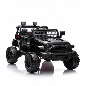 CarKiddo | Elektrische Kinderjeep Jungle - Zwart FULL-option