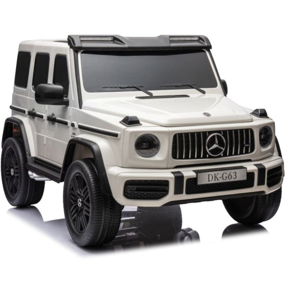 Mercedes G63 AMG 24V -XXL | 2-persoons - Elektrische Kinderauto - Wit