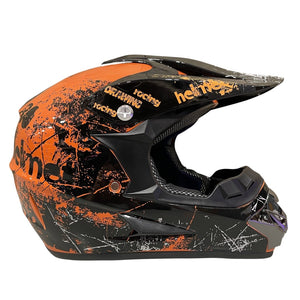 CarKiddo | Kinder Crosshelm - Oranje