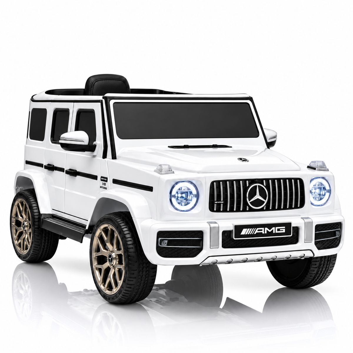 Mercedes-Benz G63 AMG | Elektrische Kinderauto - Wit met Afstandsbediening