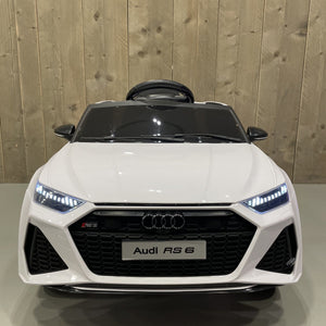 Audi RS6 | Elektrische Kinderauto - Wit