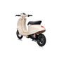 Elektrische kinderscooter 24V 350W beige - schuin achteraanzicht