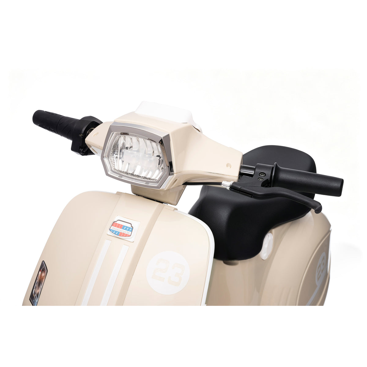 Elektrische kinderscooter 24V 350W beige - LED-koplamp