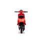Elektrische kinderscooter 24V 350W rood - achteraanzicht