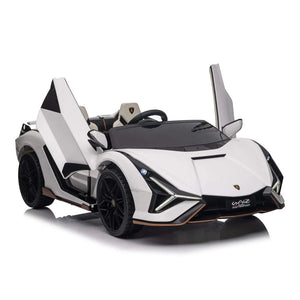 Lamborghini Sian | Kinderauto 2-Persoons 24V  - Wit