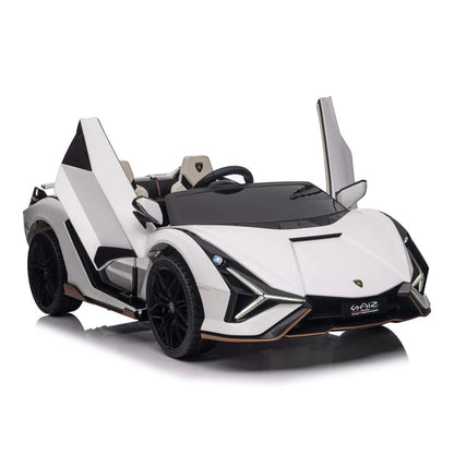 Lamborghini Sian | Kinderauto 2-Persoons 24V  - Wit