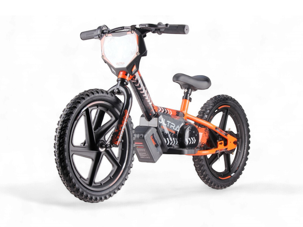 Carkiddo | Elektrische Loopfiets 16 inch - Oranje