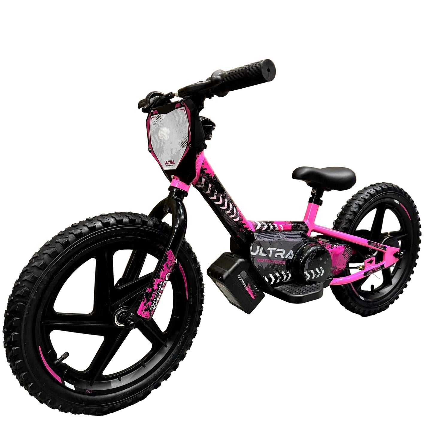 Carkiddo | Elektrische Loopfiets 16 inch - Roze