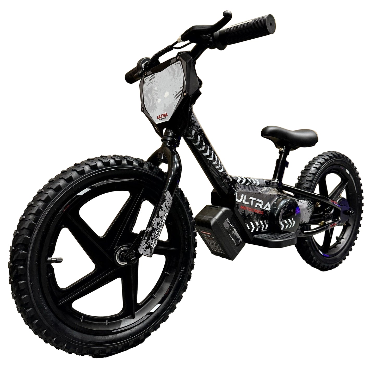 Carkiddo | Elektrische Loopfiets 16 inch - Zwart