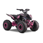 Panthera Leo elektrische kinderquad 1200W 48V in roze, schuin van voren
