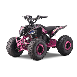 Panthera Leo Elektro-Kinderquad 1200W 48V in Rosa, schräg von links vorne