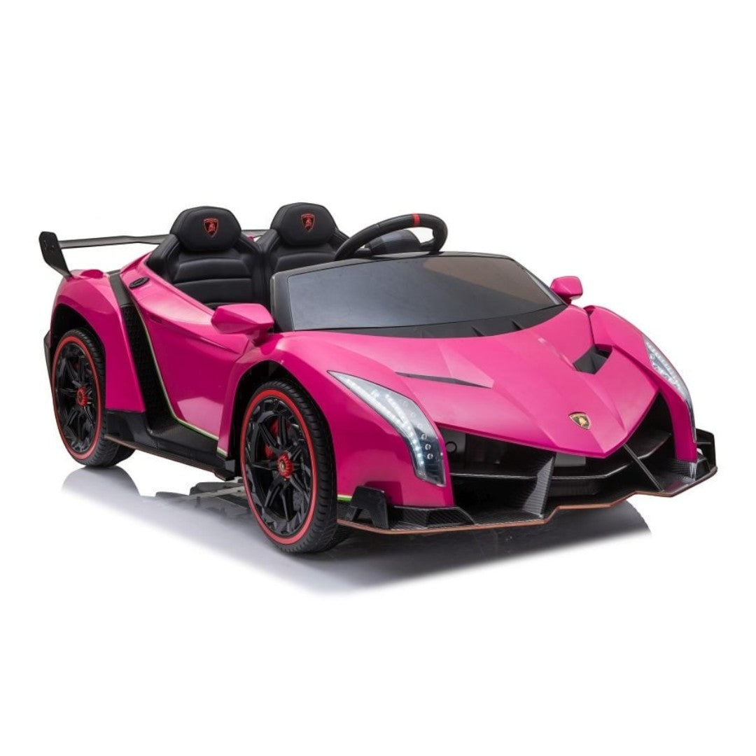 Lamborghini Veneno | 2-Persoons Kinderauto 4x4 - Roze